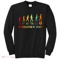 The Evolution Of Money Bitcoin Btc Crypto Cryptocurrency Sweatshirt thumb 0