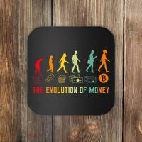 The Evolution Of Money Bitcoin Btc Crypto Cryptocurrency Coaster thumb 0