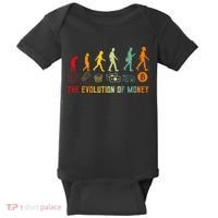 The Evolution Of Money Bitcoin Btc Crypto Cryptocurrency Baby Bodysuit thumb 0