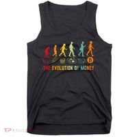 The Evolution Of Money Bitcoin Btc Crypto Cryptocurrency Tank Top thumb 0