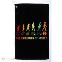 The Evolution Of Money Bitcoin Btc Crypto Cryptocurrency Golf Towel thumb 0