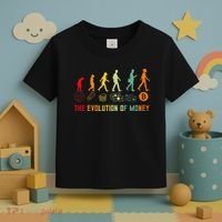 The Evolution Of Money Bitcoin Btc Crypto Cryptocurrency Toddler T-Shirt thumb 3