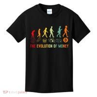The Evolution Of Money Bitcoin Btc Crypto Cryptocurrency Kids T-Shirt thumb 0