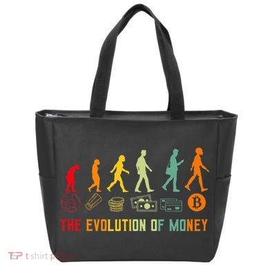 The Evolution Of Money Bitcoin Btc Crypto Cryptocurrency Tote Bag