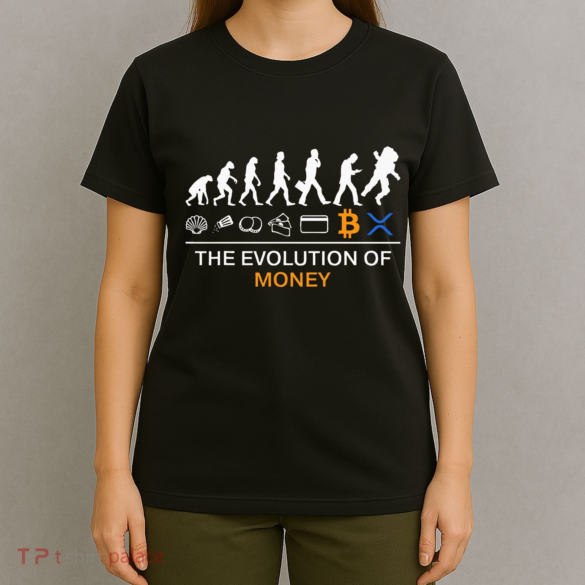 The Evolution Of Money Bitcoin Ripple Xrp To The Moon T-Shirt