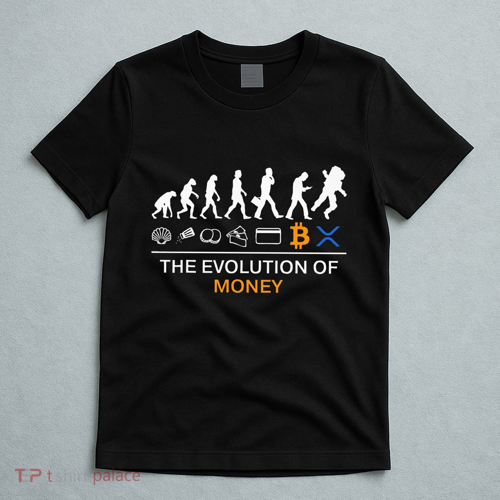 The Evolution Of Money Bitcoin Ripple Xrp To The Moon T-Shirt