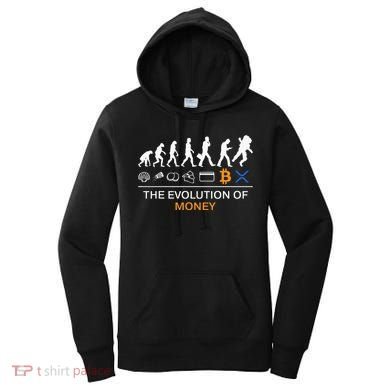 The Evolution Of Money Bitcoin Ripple Xrp To The Moon Women's Hoodie
