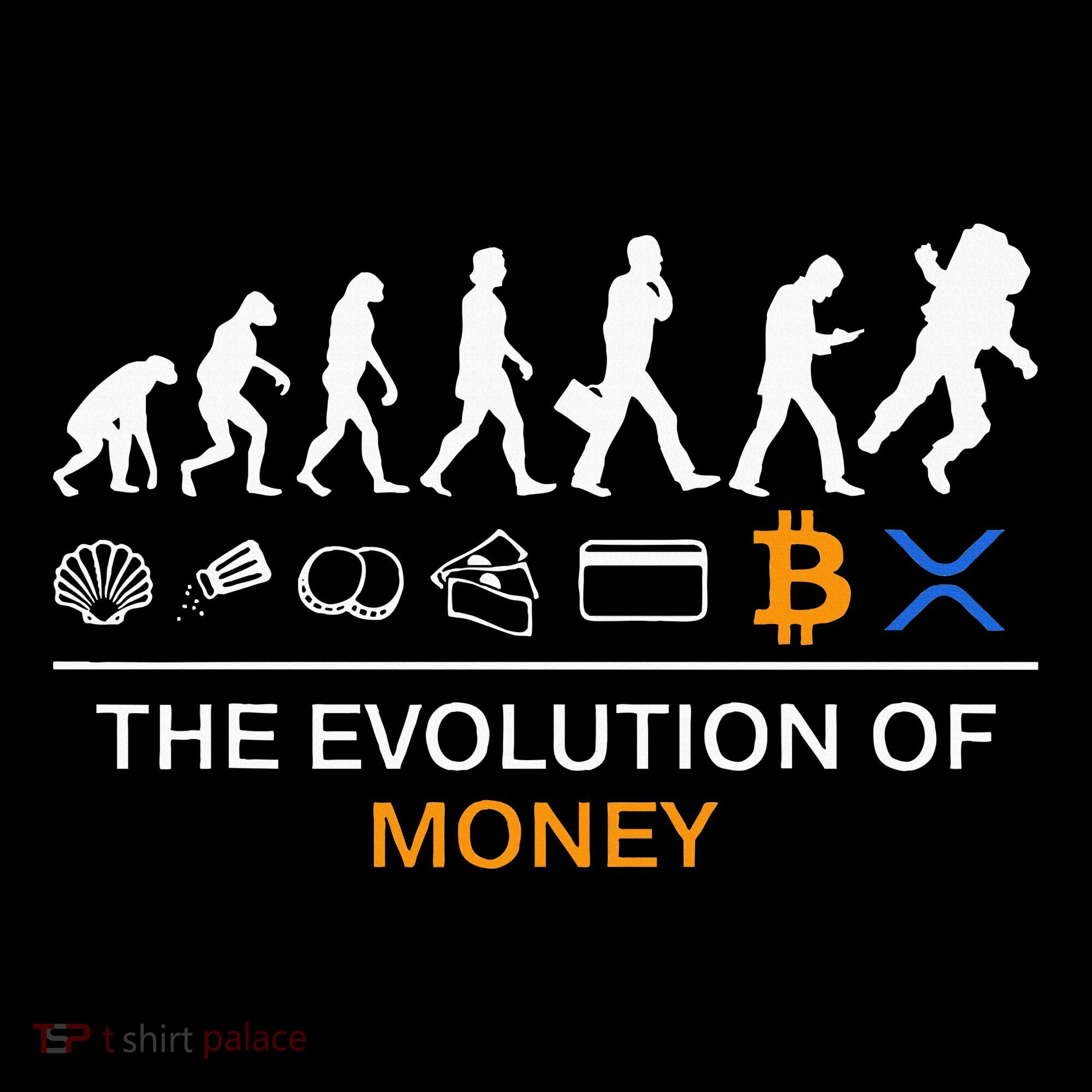 The Evolution Of Money Bitcoin Ripple Xrp To The Moon Women's Hoodie