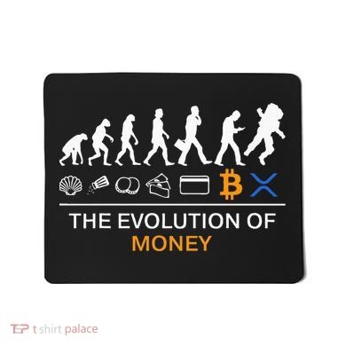 The Evolution Of Money Bitcoin Ripple Xrp To The Moon Mousepad