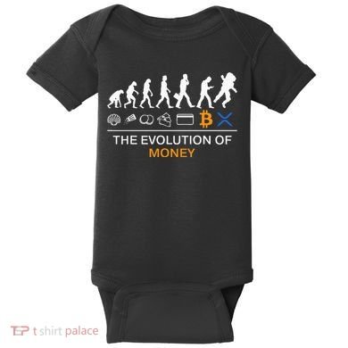 The Evolution Of Money Bitcoin Ripple Xrp To The Moon Baby Bodysuit