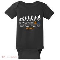 The Evolution Of Money Bitcoin Ripple Xrp To The Moon Baby Bodysuit thumb 0