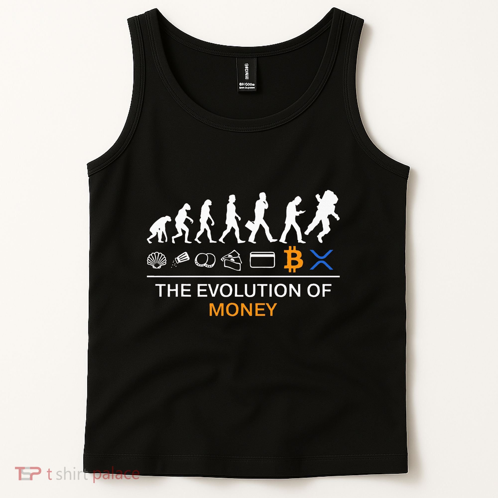 The Evolution Of Money Bitcoin Ripple Xrp To The Moon Tank Top