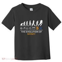 The Evolution Of Money Bitcoin Ripple Xrp To The Moon Toddler T-Shirt thumb 0