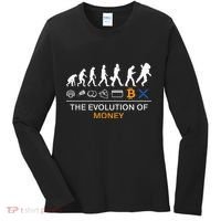 The Evolution Of Money Bitcoin Ripple Xrp To The Moon Women's Long Sleeve Shirt thumb 0