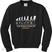 The Evolution Of Money Bitcoin Ripple Xrp To The Moon Kids Sweatshirt thumb 0