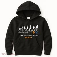 The Evolution Of Money Bitcoin Ripple Xrp To The Moon Kids Hoodie thumb 0
