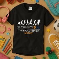 The Evolution Of Money Bitcoin Ripple Xrp To The Moon Kids T-Shirt thumb 3