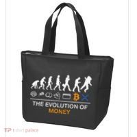 The Evolution Of Money Bitcoin Ripple Xrp To The Moon Tote Bag thumb 3