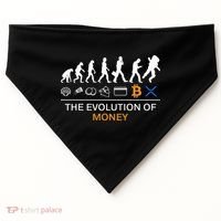 The Evolution Of Money Funny Bitcoin Ripple Xrp To The Moon USA-Made Doggie Bandana thumb 0