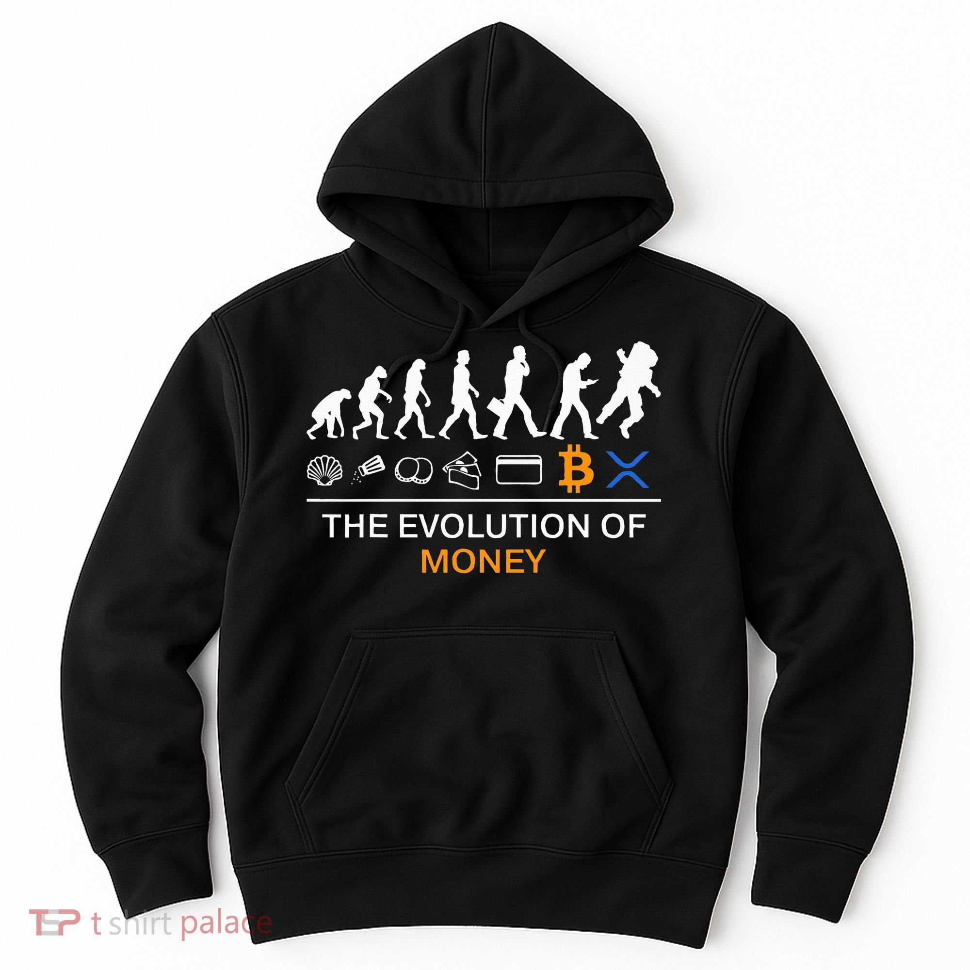 The Evolution Of Money Funny Bitcoin Ripple Xrp To The Moon Hoodie