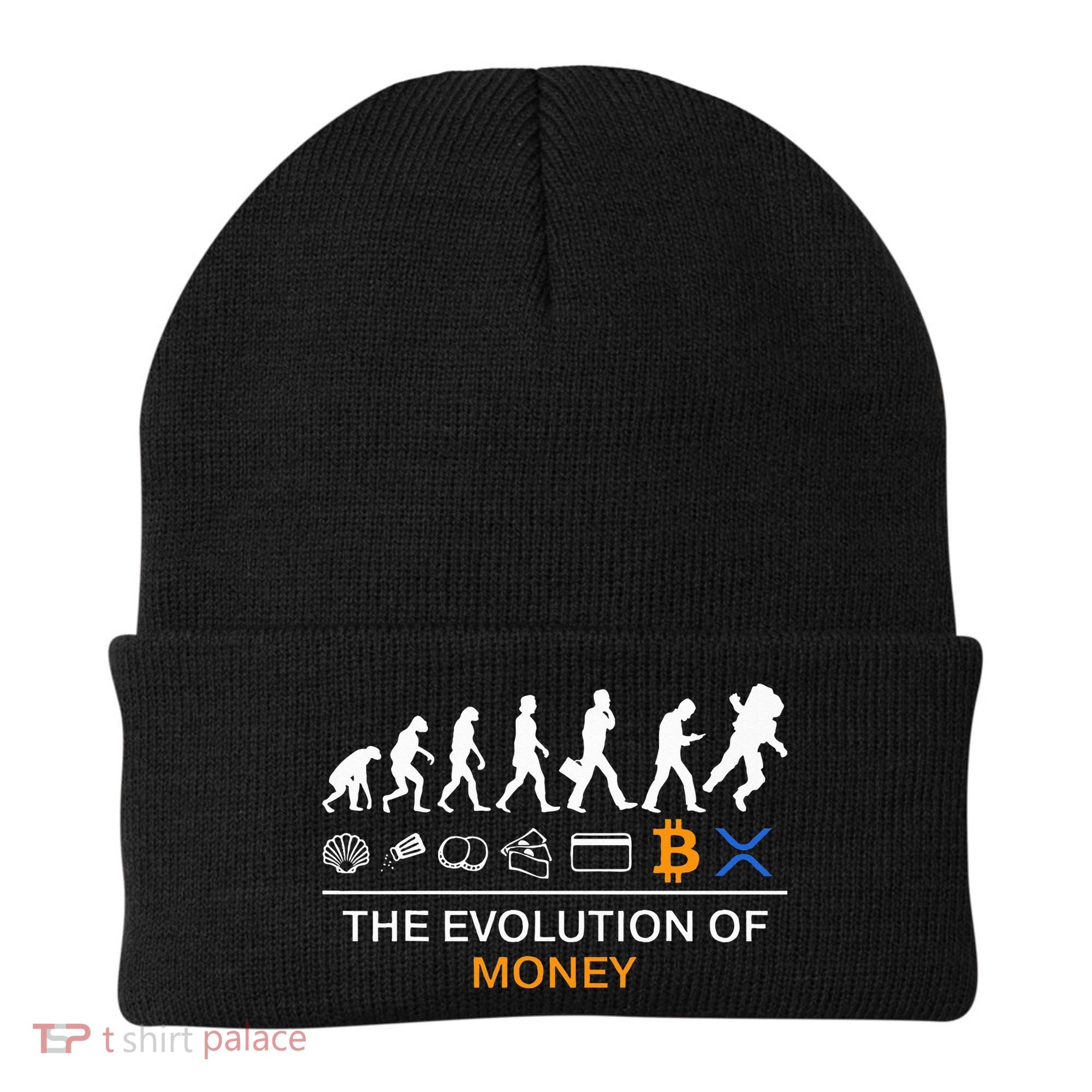 The Evolution Of Money Funny Bitcoin Ripple Xrp To The Moon Beanie
