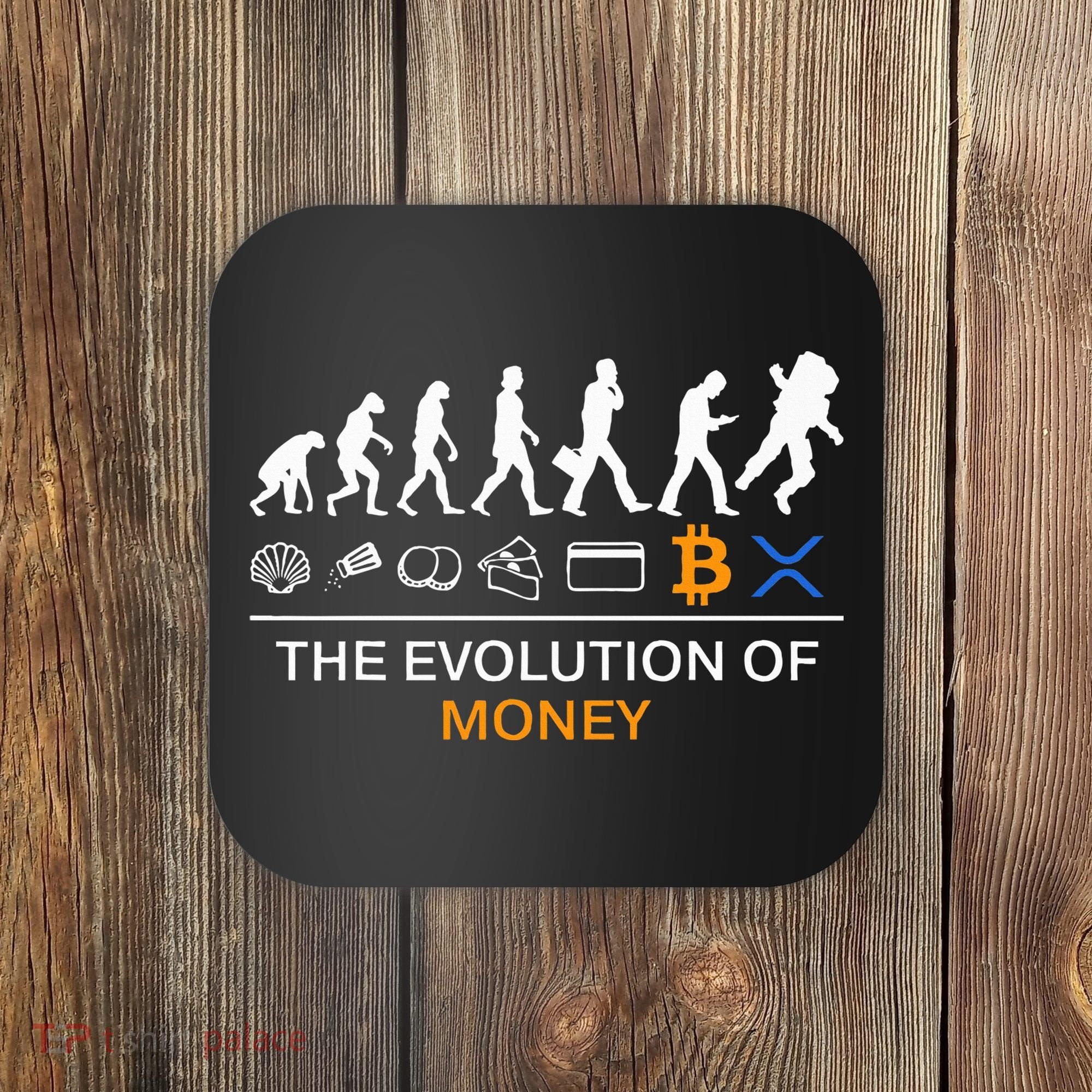 The Evolution Of Money Funny Bitcoin Ripple Xrp To The Moon Coaster