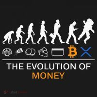The Evolution Of Money Funny Bitcoin Ripple Xrp To The Moon Women's Hoodie thumb 2
