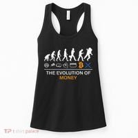 The Evolution Of Money Funny Bitcoin Ripple Xrp To The Moon Women's Tank Top thumb 0