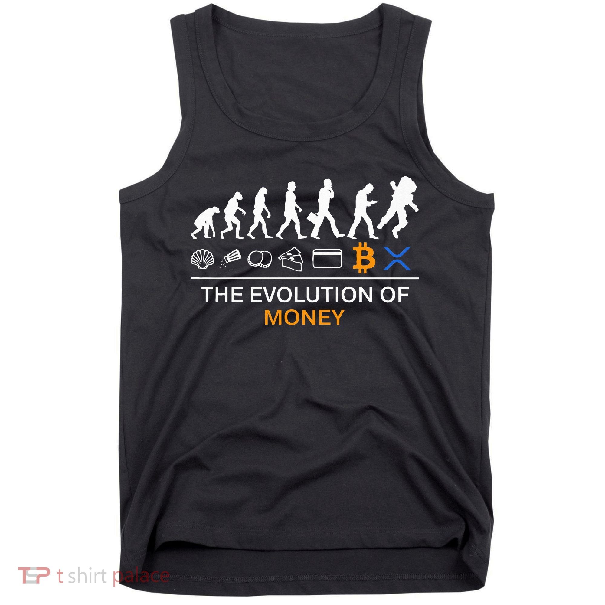 The Evolution Of Money Funny Bitcoin Ripple Xrp To The Moon Tank Top
