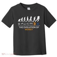 The Evolution Of Money Funny Bitcoin Ripple Xrp To The Moon Toddler T-Shirt thumb 0