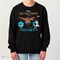 The Evolution Of A Husky Or Evolution Of Dogs Women's Sweatshirt thumb 0