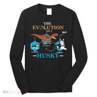 The Evolution Of A Husky Or Evolution Of Dogs Long Sleeve Shirt thumb 0