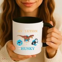 The Evolution Of A Husky Or Evolution Of Dogs Coffee Mug thumb 3