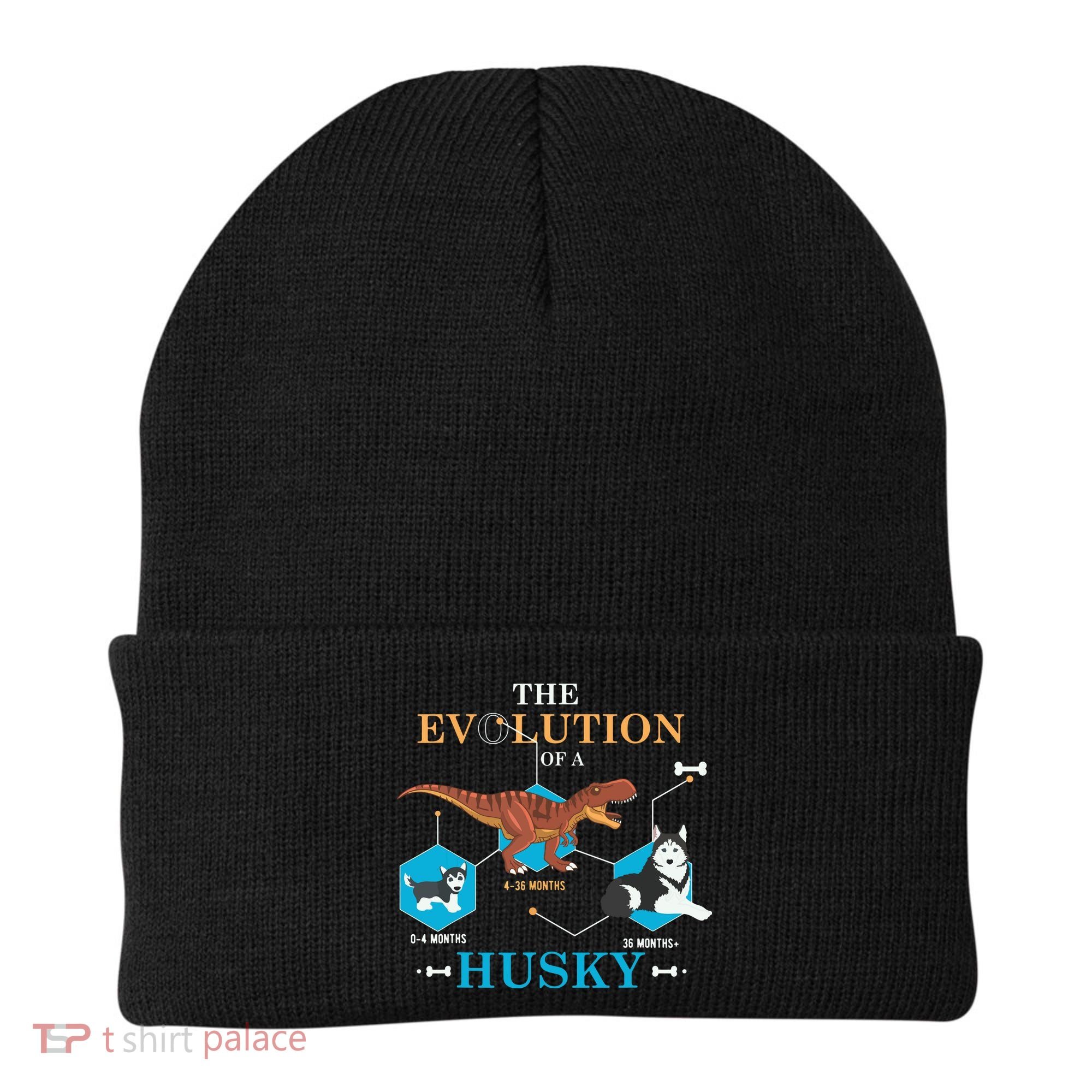 The Evolution Of A Husky Or Evolution Of Dogs Beanie