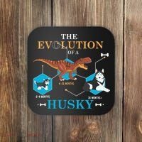 The Evolution Of A Husky Or Evolution Of Dogs Coaster thumb 0