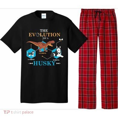 The Evolution Of A Husky Or Evolution Of Dogs Pajama Set