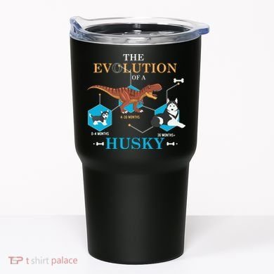 The Evolution Of A Husky Or Evolution Of Dogs Tumbler