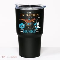 The Evolution Of A Husky Or Evolution Of Dogs Tumbler thumb 0