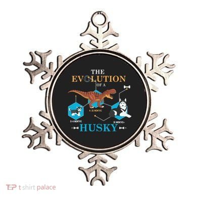 The Evolution Of A Husky Or Evolution Of Dogs Ornament