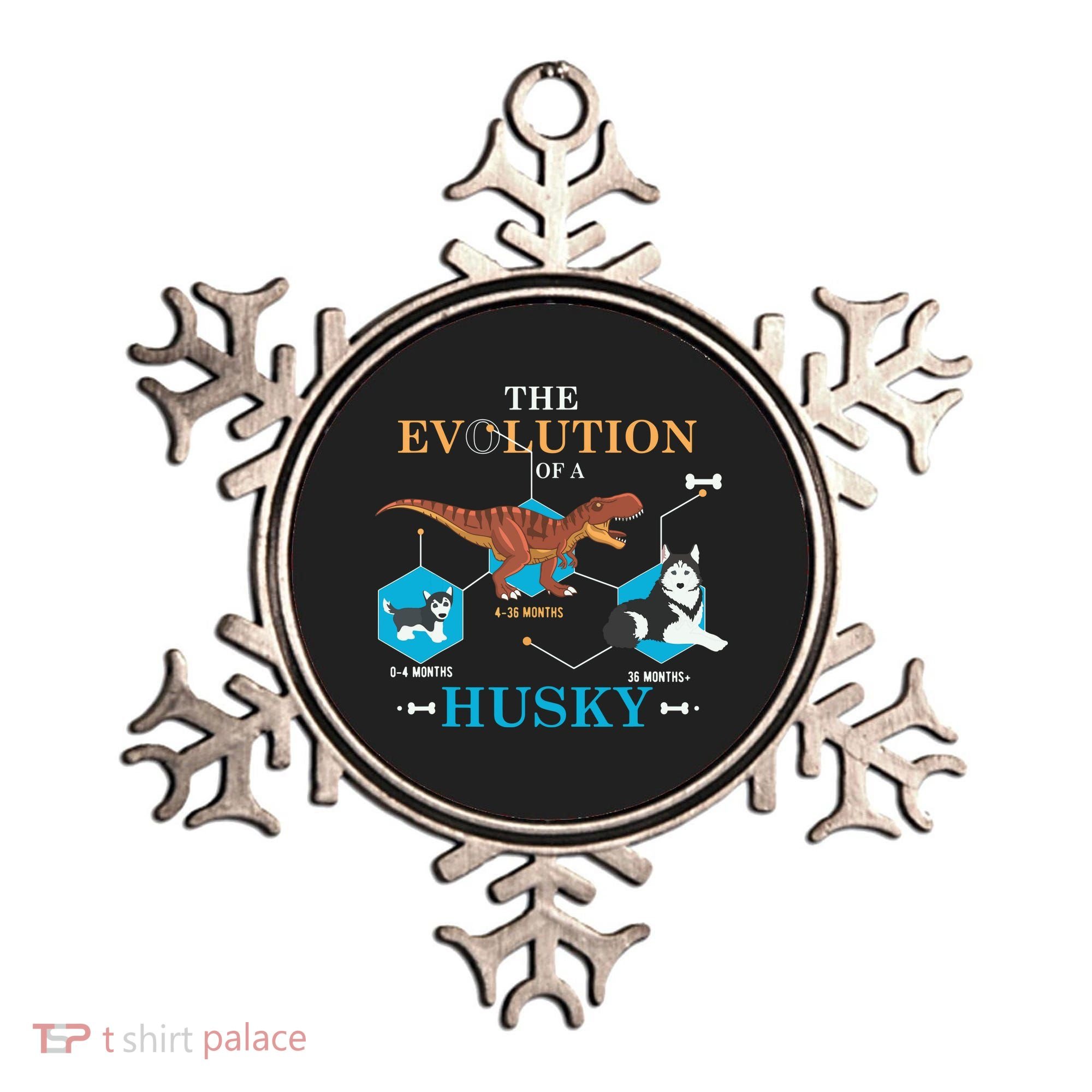 The Evolution Of A Husky Or Evolution Of Dogs Ornament