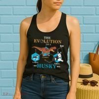 The Evolution Of A Husky Or Evolution Of Dogs Women's Tank Top thumb 2