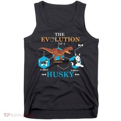 The Evolution Of A Husky Or Evolution Of Dogs Tank Top