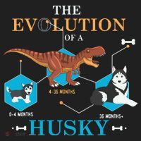 The Evolution Of A Husky Or Evolution Of Dogs Golf Towel thumb 3
