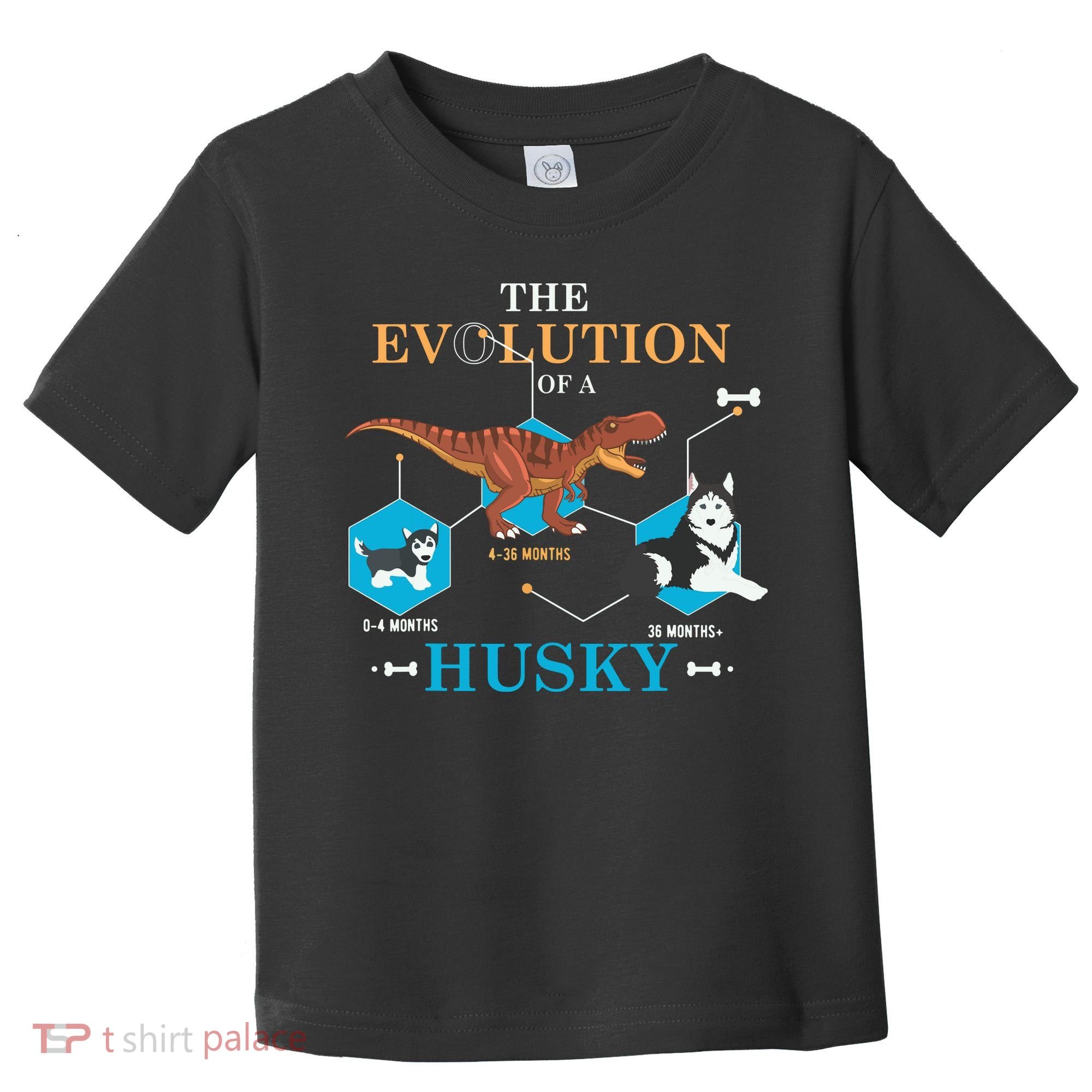 The Evolution Of A Husky Or Evolution Of Dogs Toddler T-Shirt