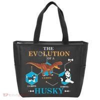 The Evolution Of A Husky Or Evolution Of Dogs Tote Bag thumb 0