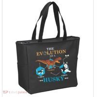 The Evolution Of A Husky Or Evolution Of Dogs Tote Bag thumb 2