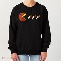 Turkey Eat Pizza Happy Thanksgiving Women's Sweatshirt thumb 0