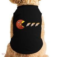 Turkey Eat Pizza Happy Thanksgiving Doggie Tank thumb 0
