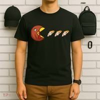 Turkey Eat Pizza Happy Thanksgiving T-Shirt thumb 6