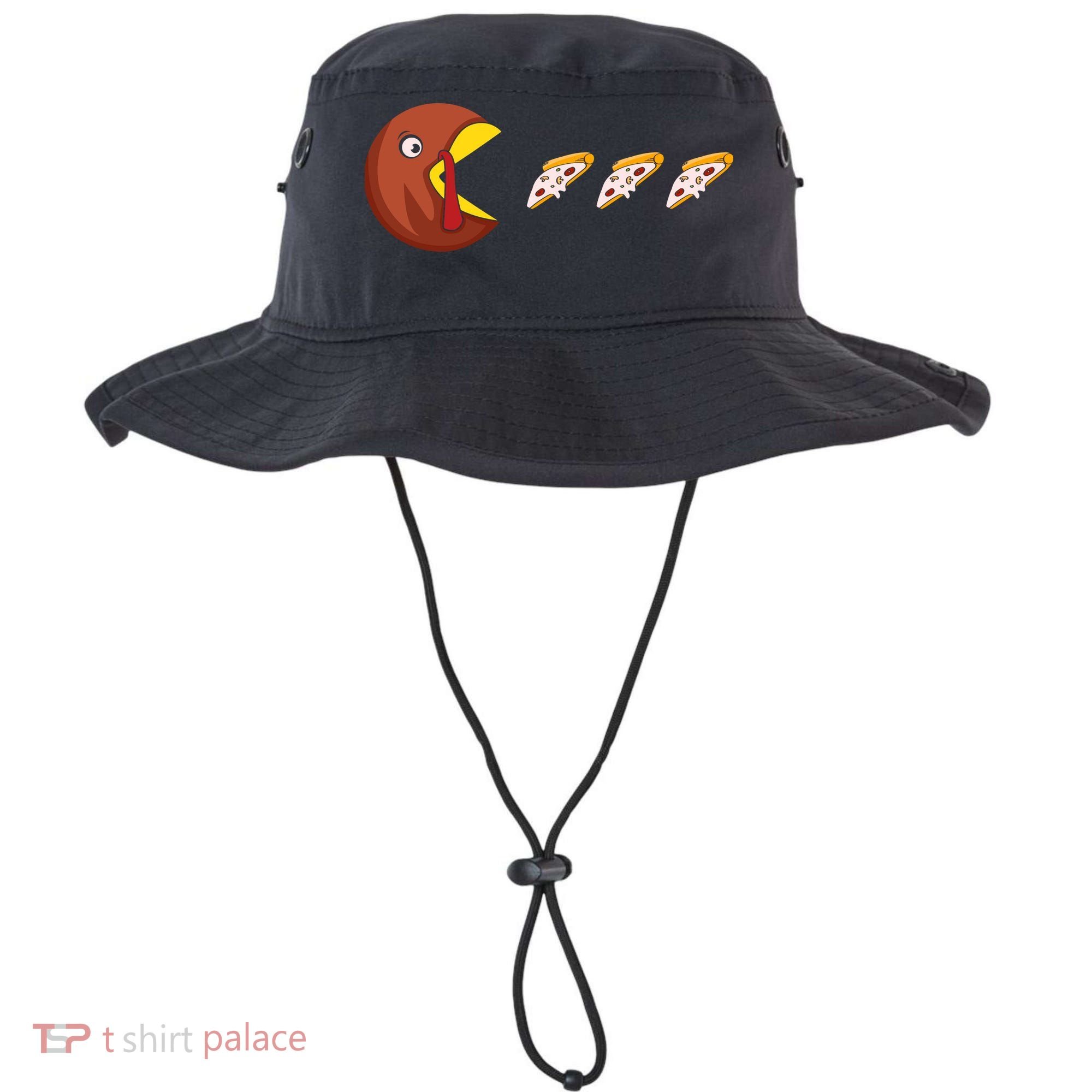 Turkey Eat Pizza Happy Thanksgiving Bucket Hat
